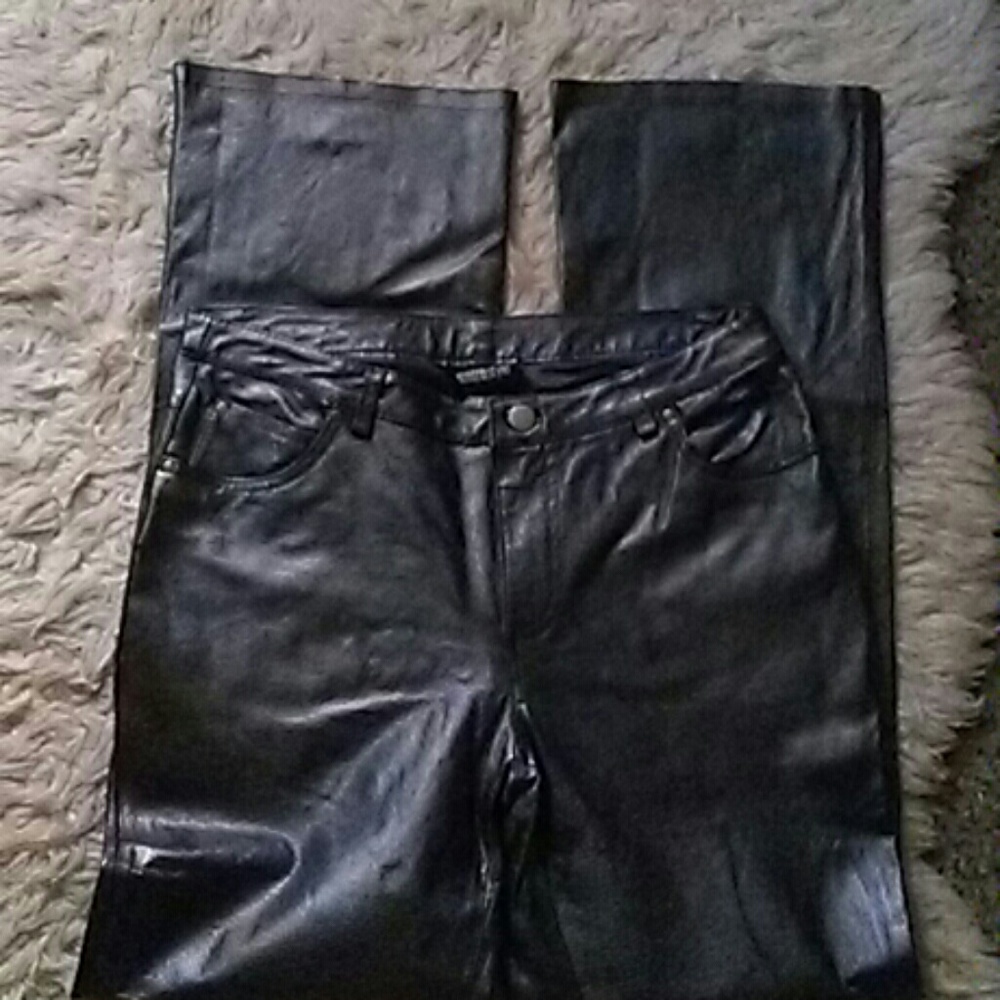 🆕 genuine leather trousers