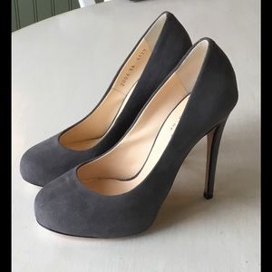 Barney's NY CO-OP Grey Suede Pumps