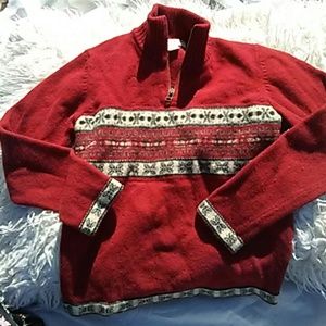 🏁25+Yr Eddie Bauer Tribal Pullover🐦