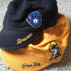 For the Wisconsin girls... Set of TWO ladies hats!
