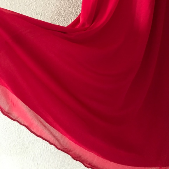 Vera Wang Dresses scarlet red back sequence nwt - Picture 3 of 7