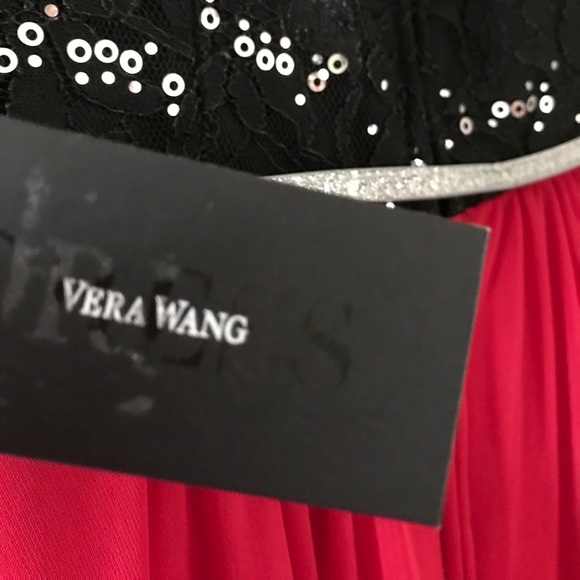 Vera Wang Dresses scarlet red back sequence nwt - Picture 6 of 7