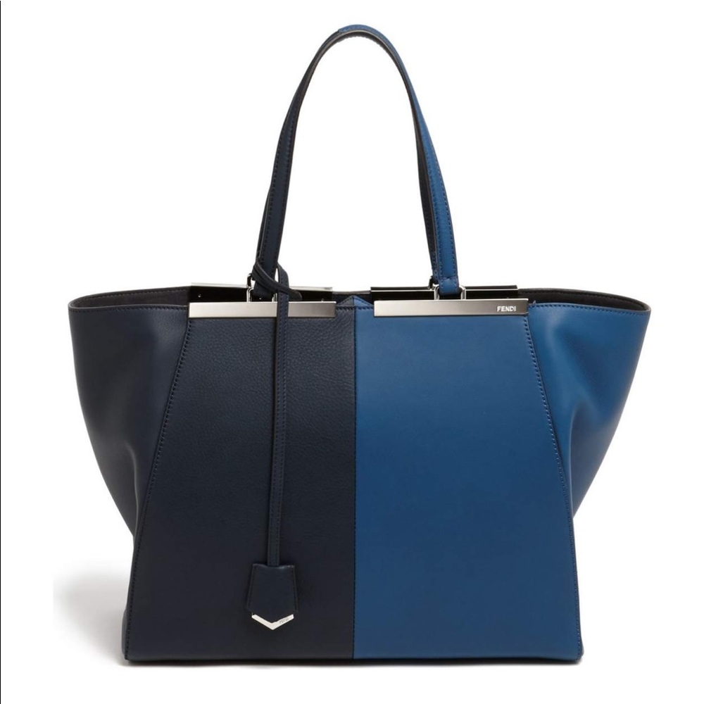 Fendi '3Jours' Bicolor Leather Shopper