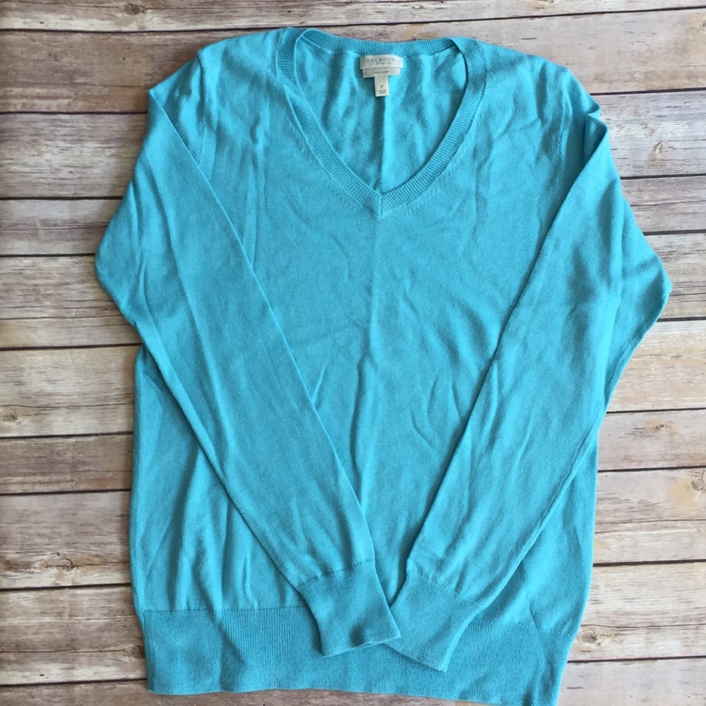 Talbots Luxury Cashmere Blend V-neck Sweater