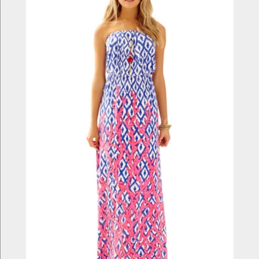 Strapless Lilly Pulitzer Marlisa Maxi Dreas