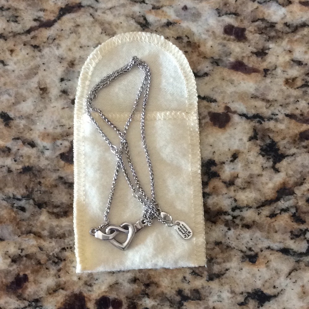 James Avery heart knot necklace