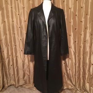 NWOT Women's Centigrade Full Length Leather Coat