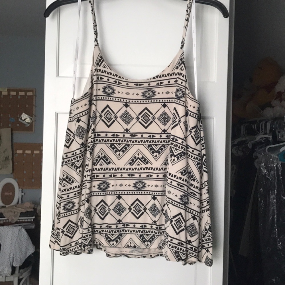 Cream & black colored tank!