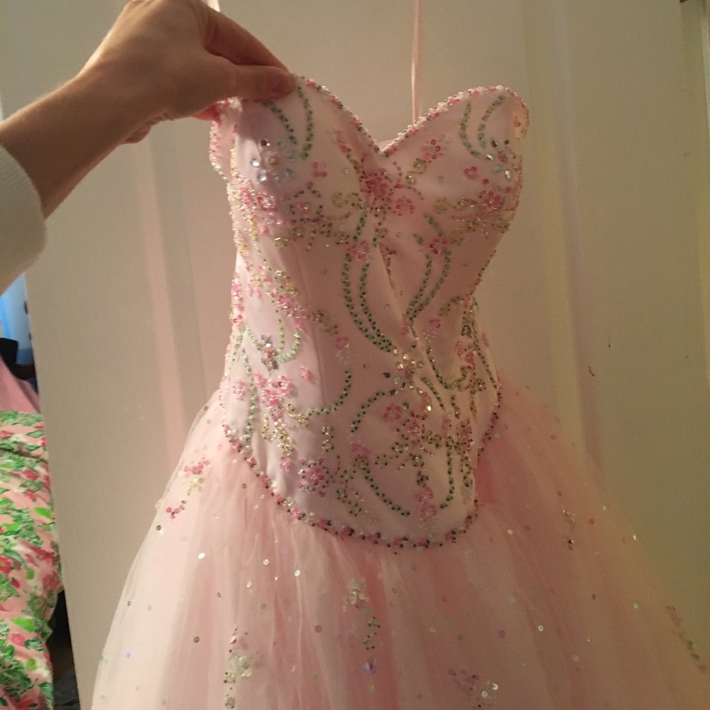 Mori Lee sweetheart neckline ball gown