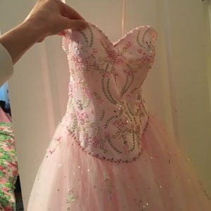 Mori Lee sweetheart neckline ball gown