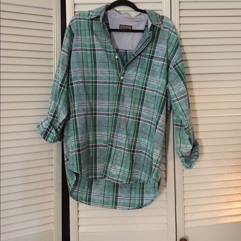 Urban outfitters oversized plaid shirt
