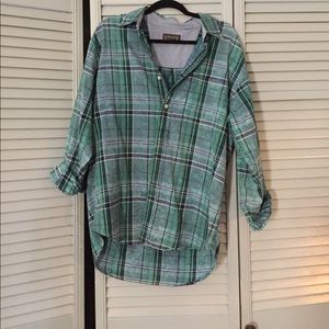 Urban outfitters oversized plaid shirt
