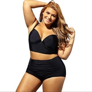 Underwire retro swimsuit