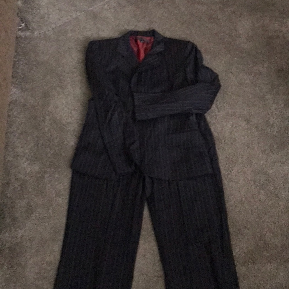 Pin stripe suit