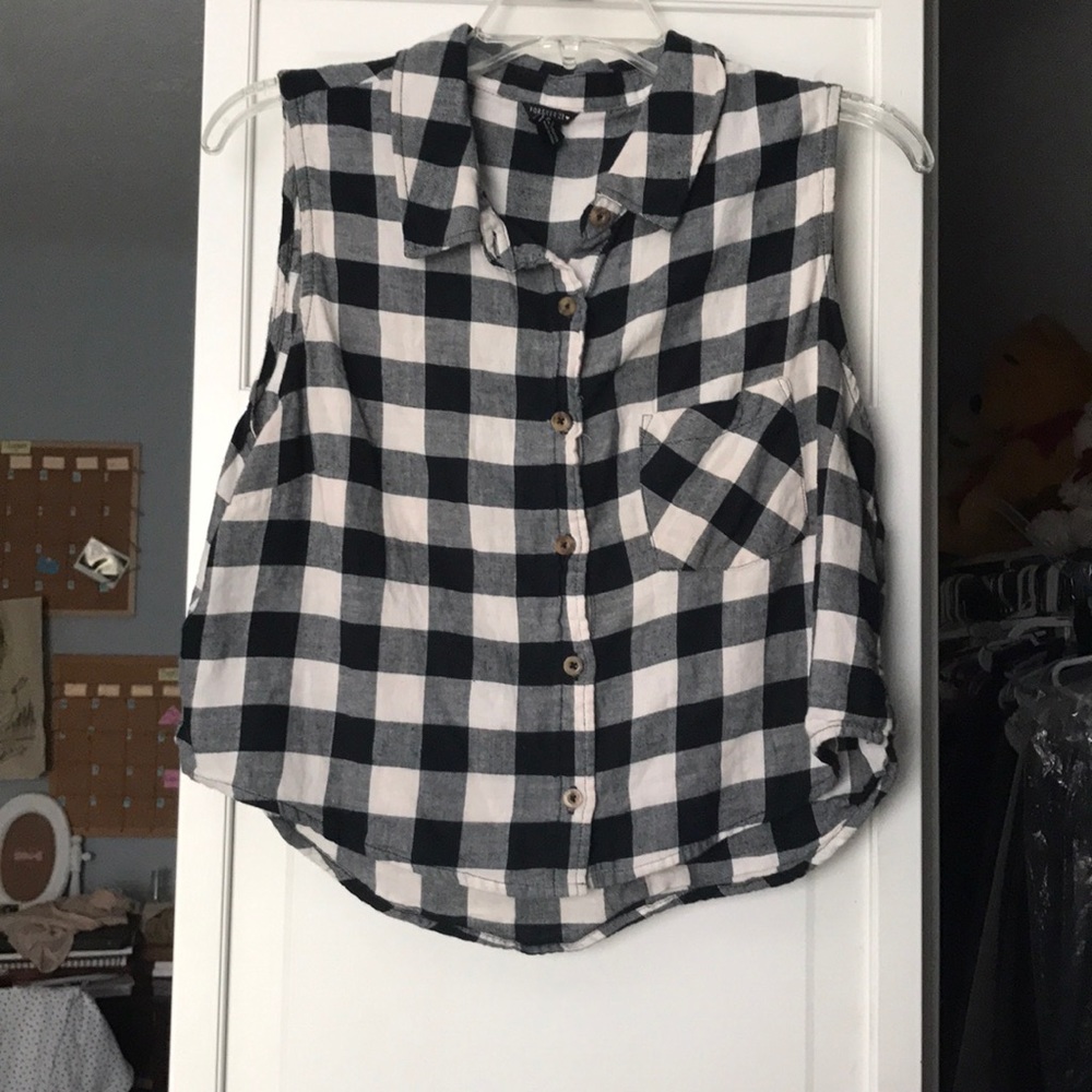 Flannel crop top!