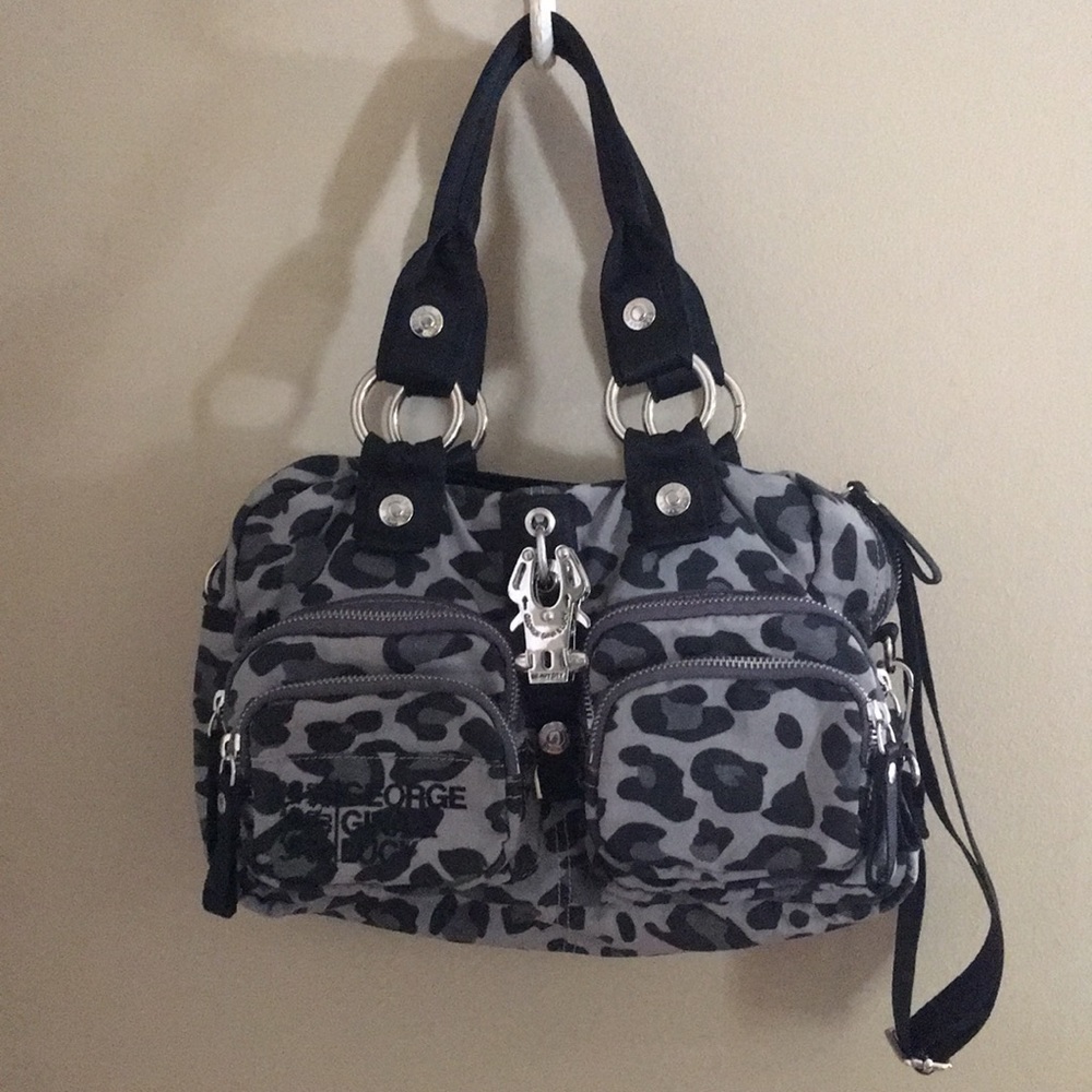 George Gina Lucy "side saddle" bag leopard pattern
