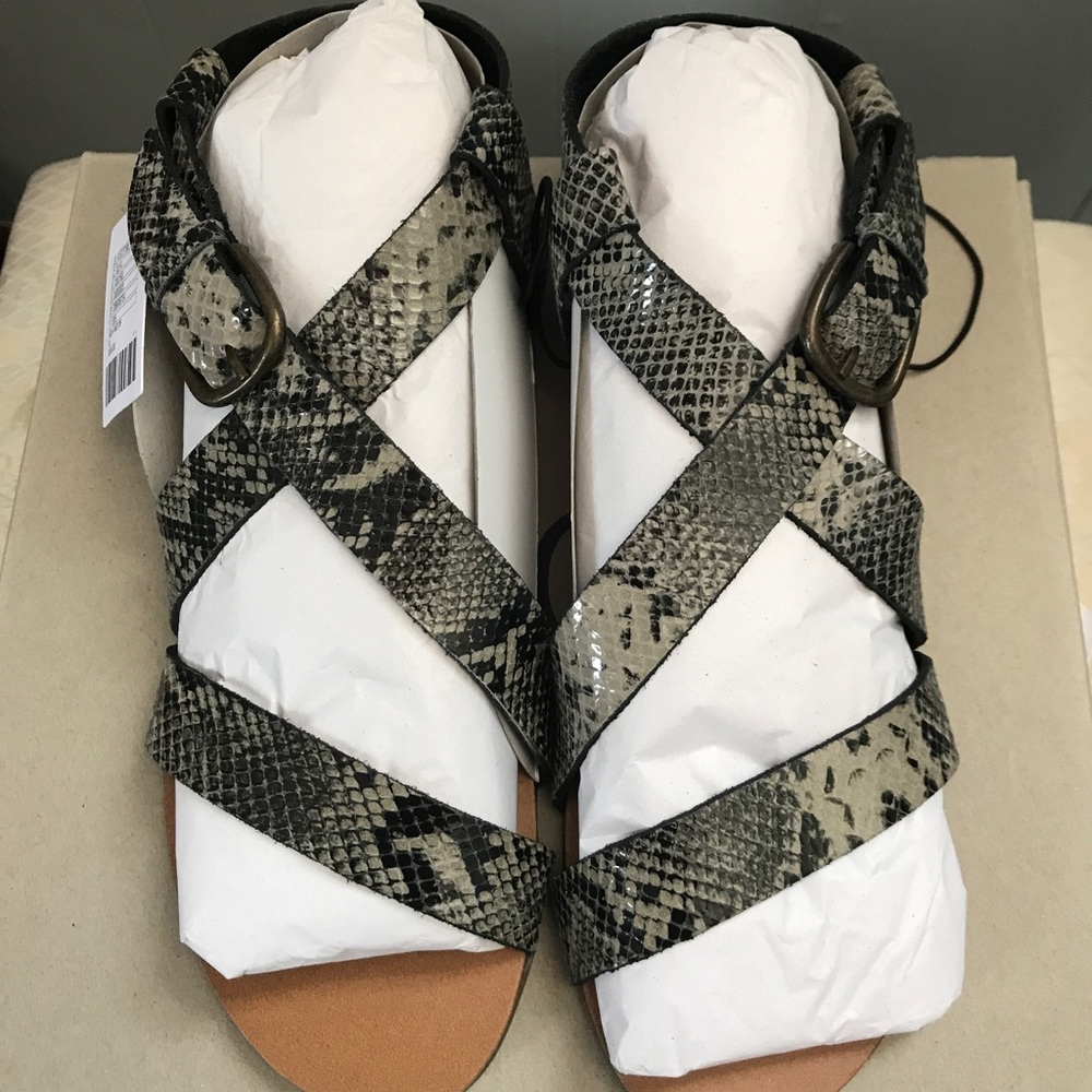 Snake Skin Pattern Sandals