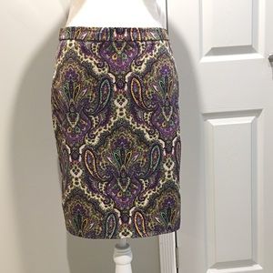 JCrew Paisley Skirt