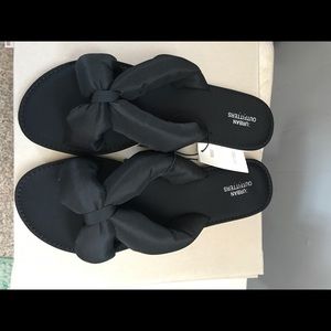Black Bow Sandals