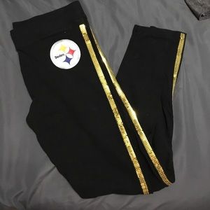 Victoria Secret Pink Steelers leggings