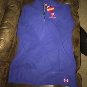 NWT purple and pink half zip