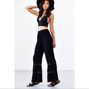 Band of Gypsies Gauzy Pants with Crochet Inset