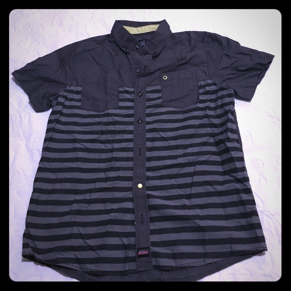 Boys Dickies Gray/Black/Neon Green Top XL (14/16)