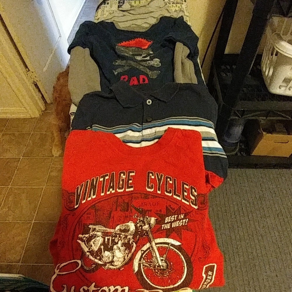 Boys 4 long sleeve shirt bundle