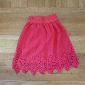 Red Lace skirt