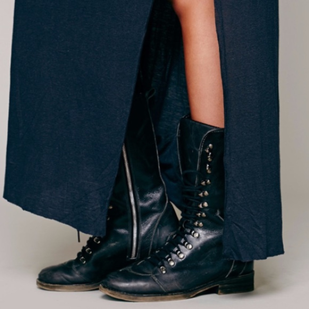 Solid Henley Maxi DRESS Marrakesh Dolman - Picture 3 of 5