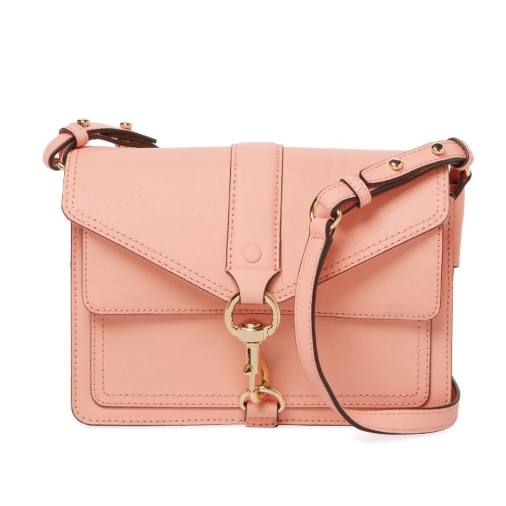 Rebecca Minkoff peach structured purse