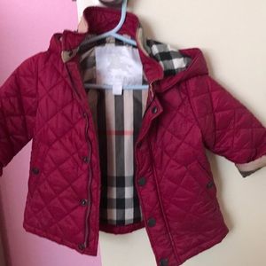 Burberry baby rain jacket