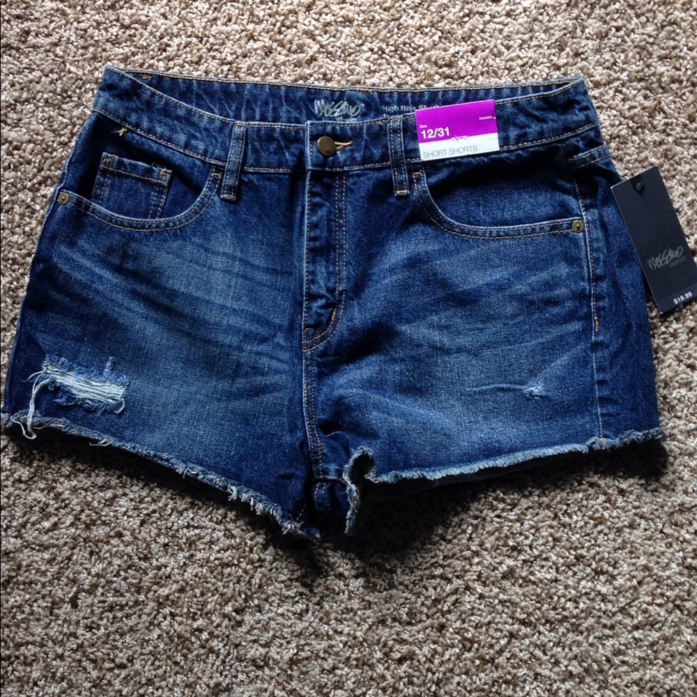 Mossimo denim high rise short shirts, 12/31