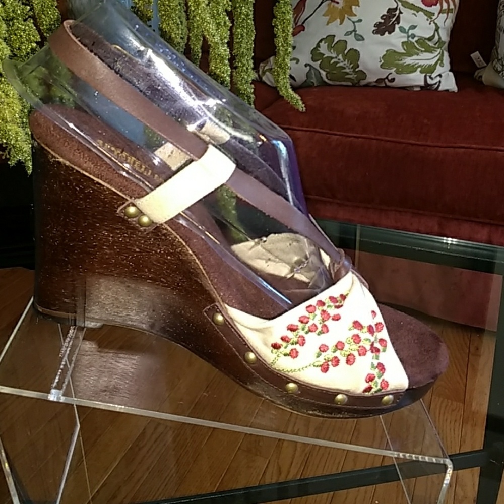 Seychelkes Wedge/Platform Sandals NEW Sz 8.5 - Picture 3 of 6
