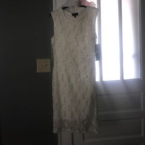Beautiful lace light cream dress