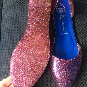 Jeffrey Campbell glitter jelly shoes