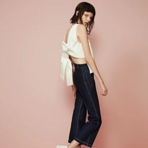 Cotton tank with open back