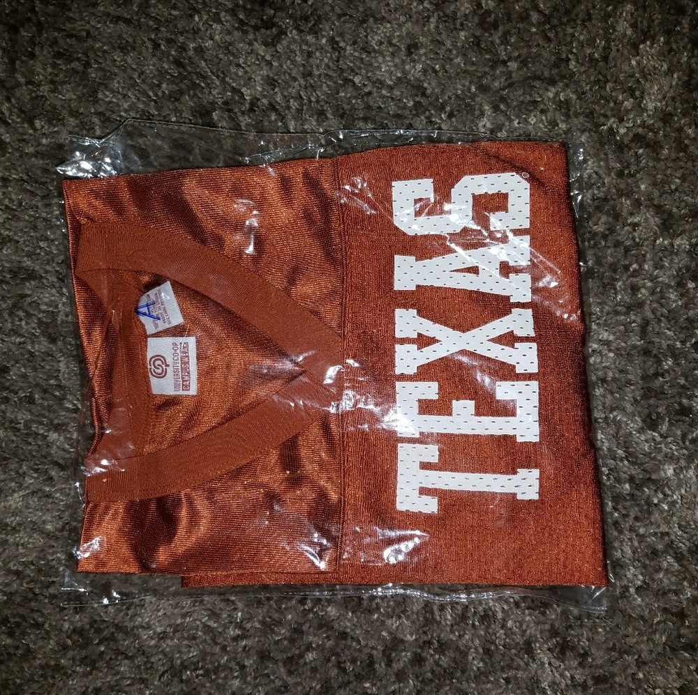 UT, Texas jersey. Longhorns