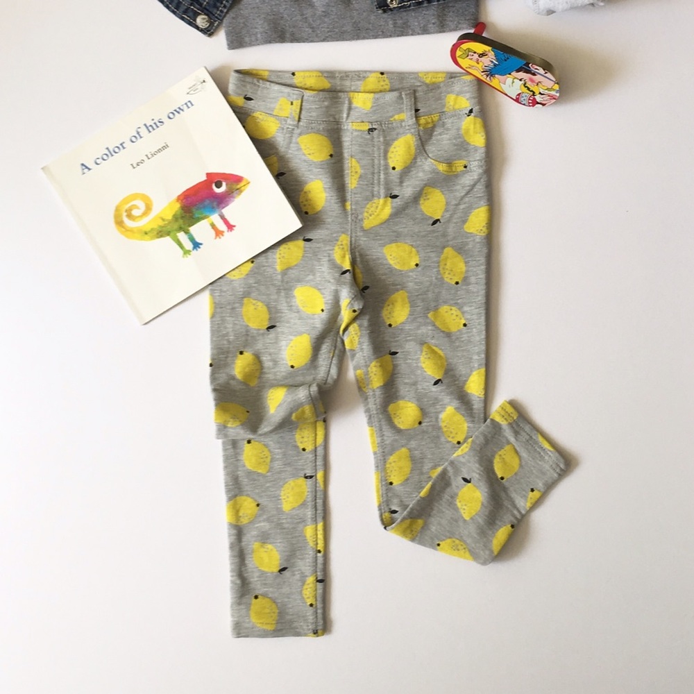 H and M lemon leggings