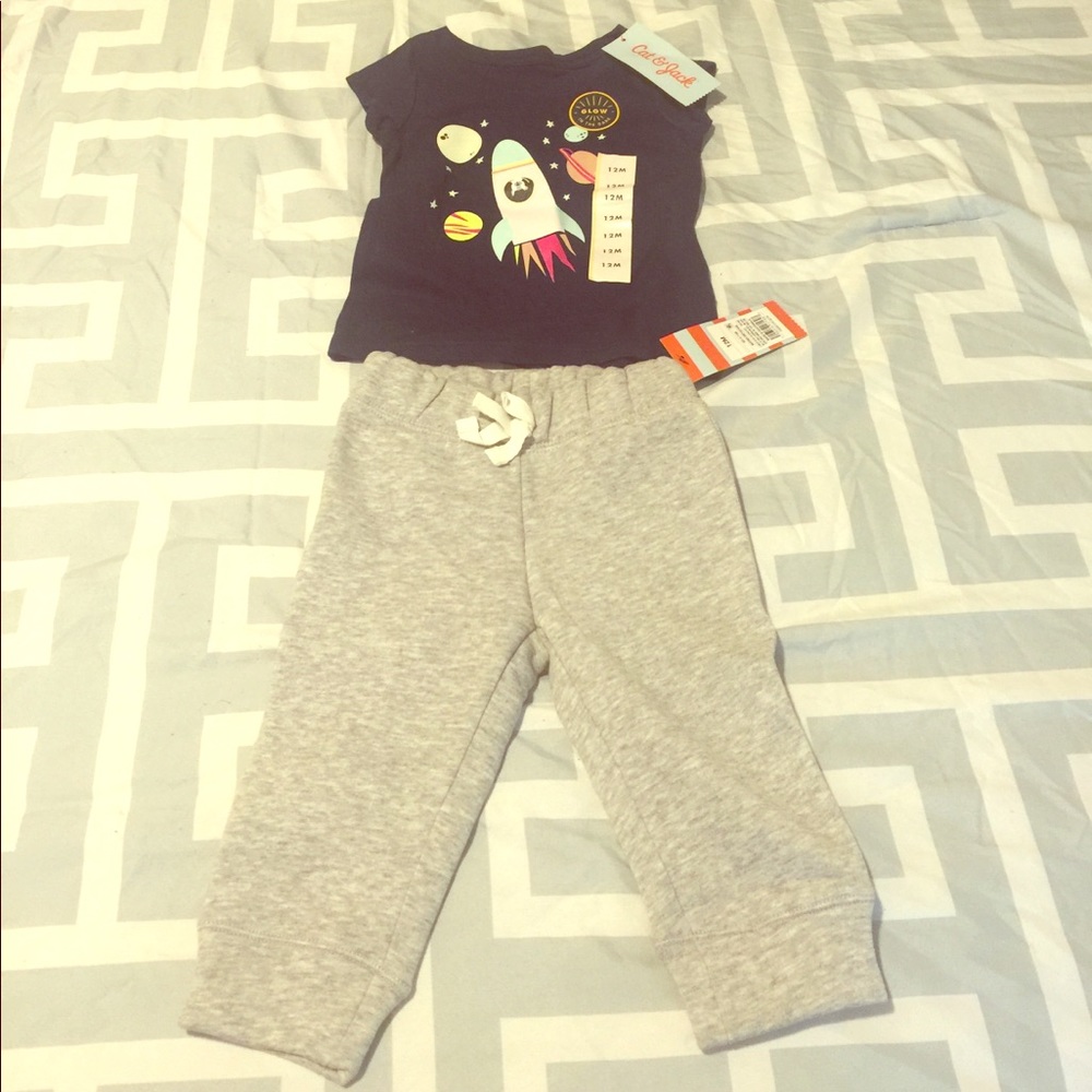 Cat & Jack shirt and pants