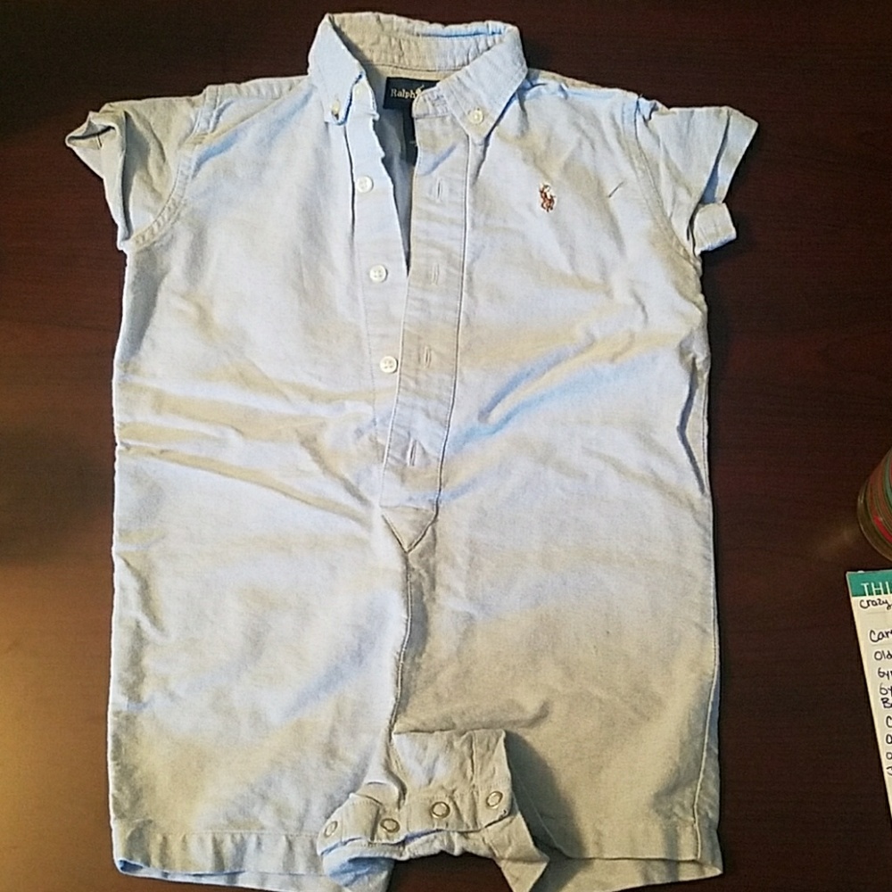 Ralph Lauren Boys short romper polo