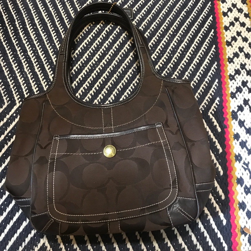Authentic coach shoulder bag