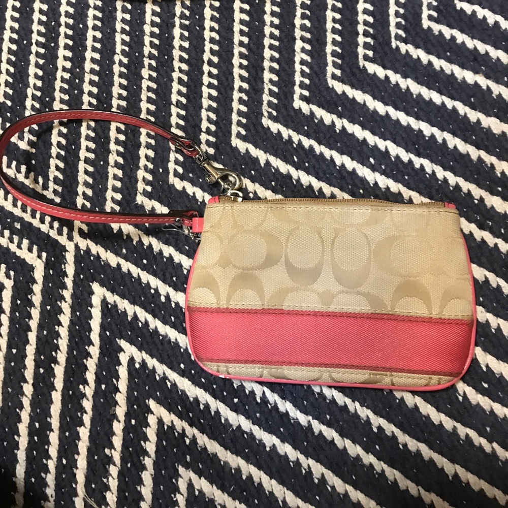 Small coach wristlet
