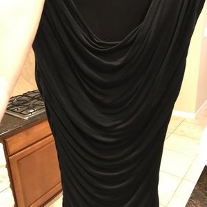 Cowl neck dropped blouse