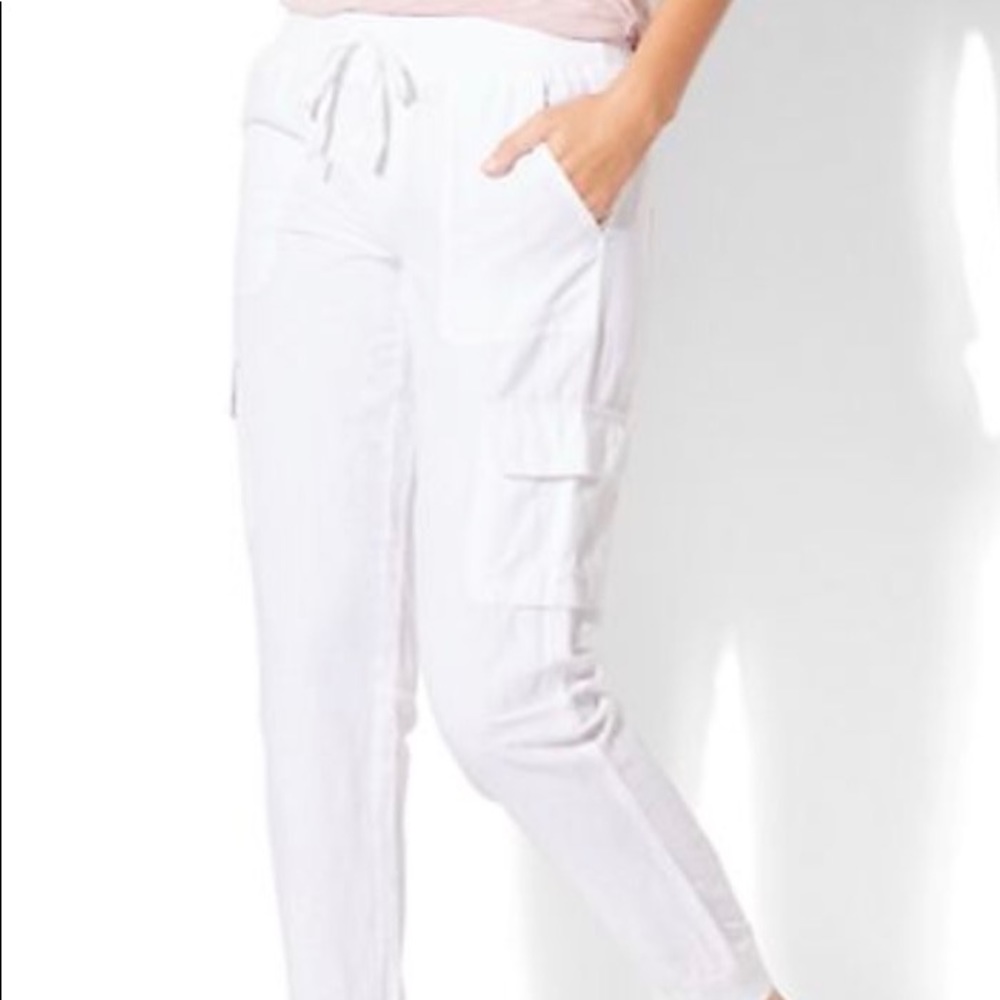 Linen jogger pants