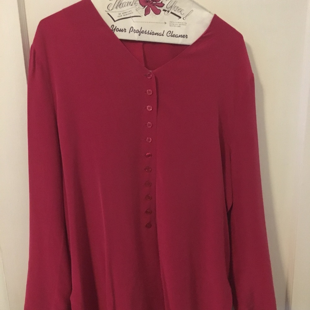 Hot pink tunic! 100% silk! 💖💖