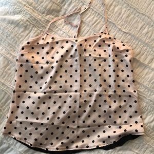 VS Champagne Pink & Black sleep top