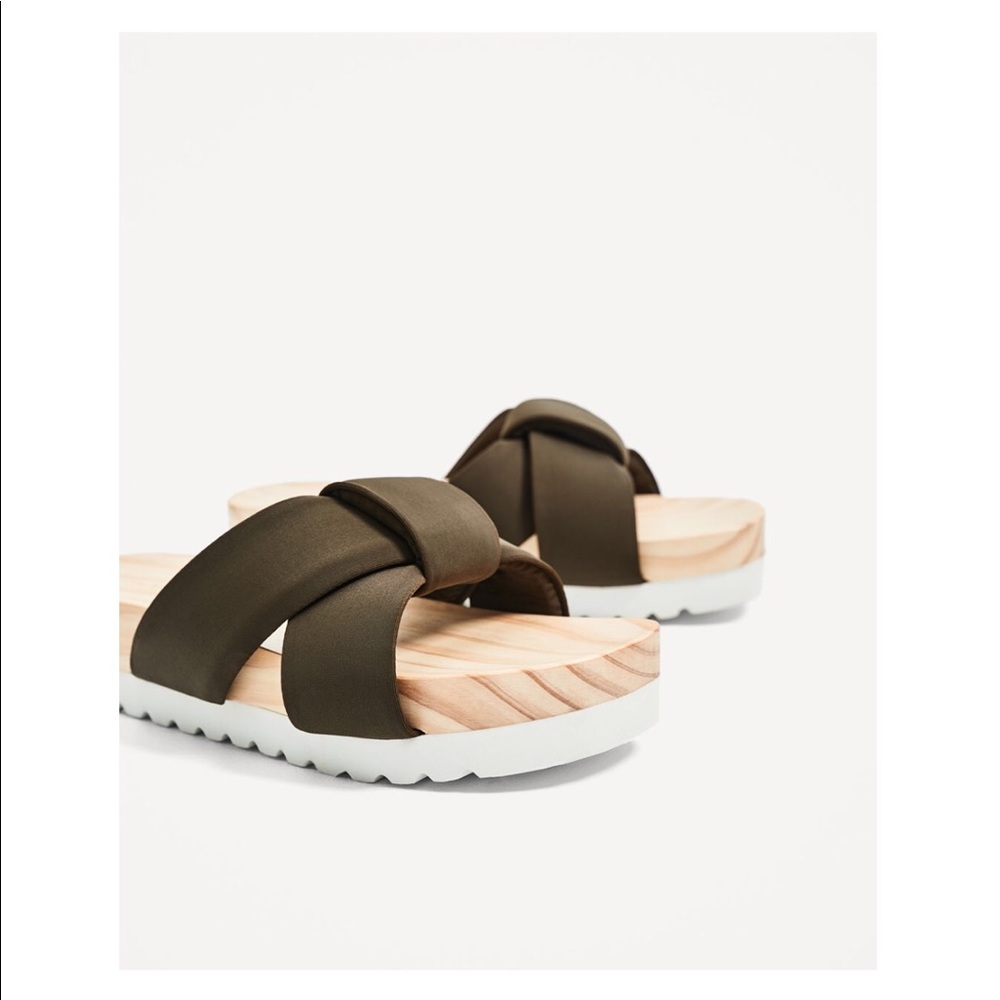 ZARA- PREMIUM WOODEN SANDALS- brand new with tags