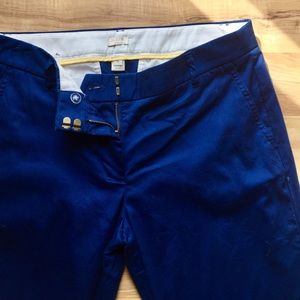 J.Crew Cropped Pants Royal Blue Size 8