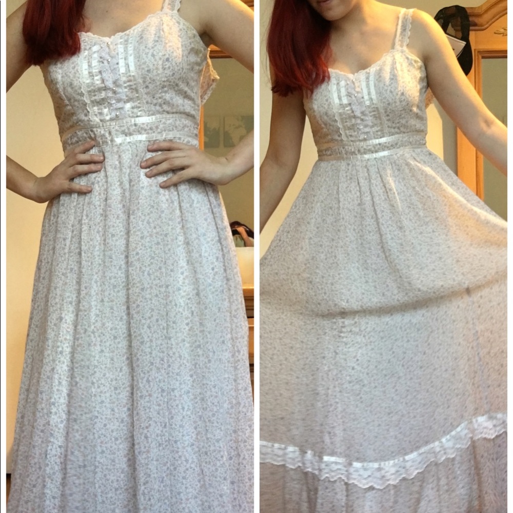 Vintage 70s Gunne Sax Prom Dress